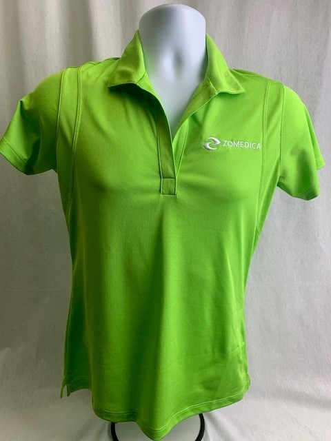 Ladies Lime Green V Neck Golf Shirts